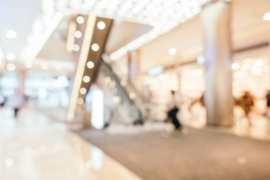 Soyut bulanıklık alışveriş merkezi mağazası iç arka planı için