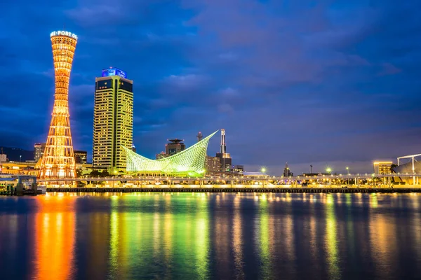 Wunderschönes Stadtbild Mit Architekturgebäude Und Kobe Turm Stadtsilhouette Japan — Stockfoto