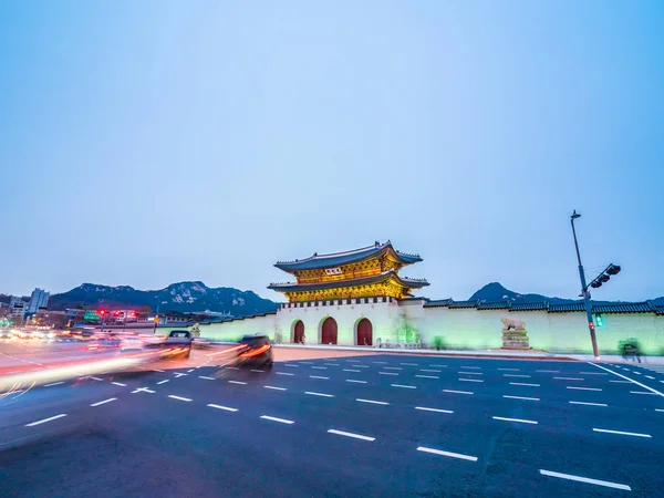 Gyeongbokgung Palace Landmark Dél Koreában Seoul Városának Gyönyörű Építészeti Épület — Stock Fotó