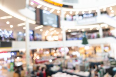 Arka plan için mağaza alışveriş merkezi iç bulanıklık