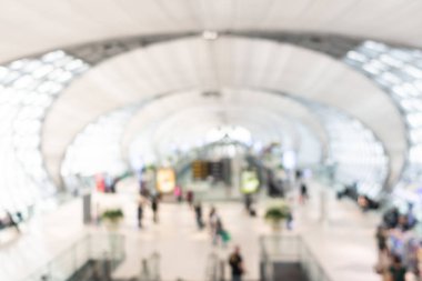 Soyut bulanıklık ve arka plan için Havaalanı terminal iç defocused
