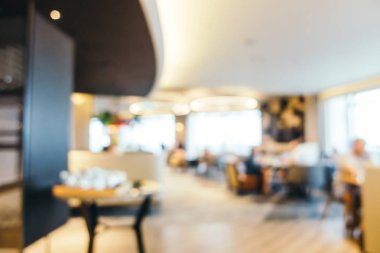 Özet olarak, arka plan için soyut bulanık ve odaksız otel ve lobi iç mekanı
