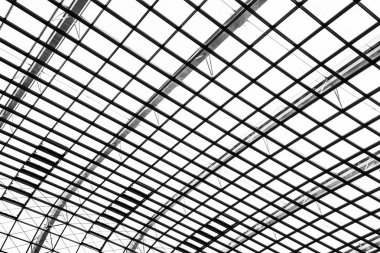 Arka cam pencere çatı mimari dış siyah ve beyaz renkli arka planı için