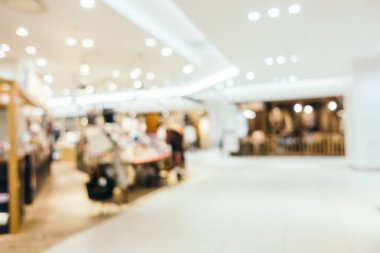 Soyut bulanıklık ve ufuk lüks alışveriş merkezi mağazası iç arka planı için