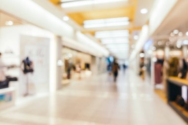 Soyut bulanıklık ve ufuk lüks alışveriş merkezi mağazası iç arka planı için