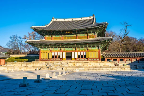 Schöne Architektur Gebäude Changdeokgung Palast Wahrzeichen Seoul Stadt Südkorea — Stockfoto