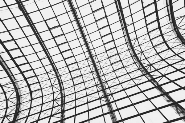 Abstract Glass Window Roof Architecture Exterior Background Black White Color — Stock Photo, Image