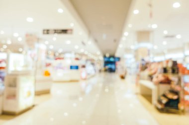 Arkaplan için mağaza içi soyut bulanıklık ve odaklanmış alışveriş merkezi