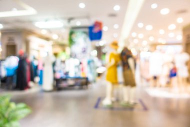 Soyut bulanıklık ve arka plan için mağaza iç güzel lüks alışveriş merkezi defokus