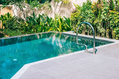 Eğlence tatil ve seyahat için otel ve tatil beldesi güzel manzara Açık Yüzme Havuzu
