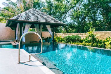 Eğlence tatil ve seyahat için otel ve tatil beldesi güzel manzara Açık Yüzme Havuzu