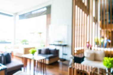 Soyut bulanıklık ve ufuk kafe ve Restoran iç arka planı için