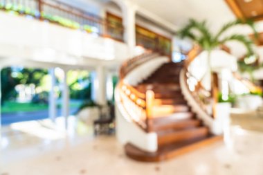 Soyut bulanıklık ve arka plan için otel lobisi.