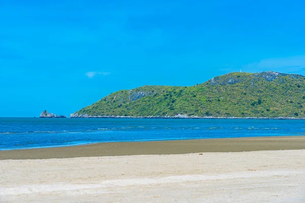 Bela Paisagem Natural Tropical Livre Mar Oceano Praia Pranburi Tailândia — Fotografia de Stock