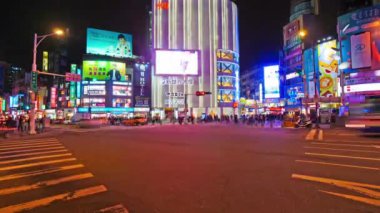 Modern megalopolis Asya şehrinin manzaralı görüntüleri