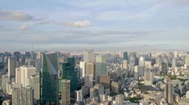 Modern megalopolis Asya şehrinin manzaralı görüntüleri