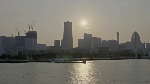 Natursköna Bilder Moderna Megalopolis Asiatiska Staden — Stockvideo