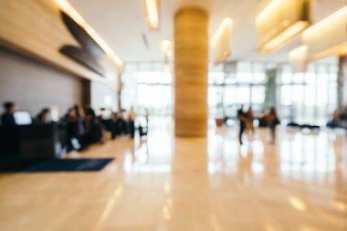 Soyut bulanıklık ve arka plan için otel lobisi.