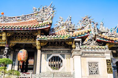 Longshan Tapınağı Tayvan taipei City popüler yeri bina güzel mimari olduğunu