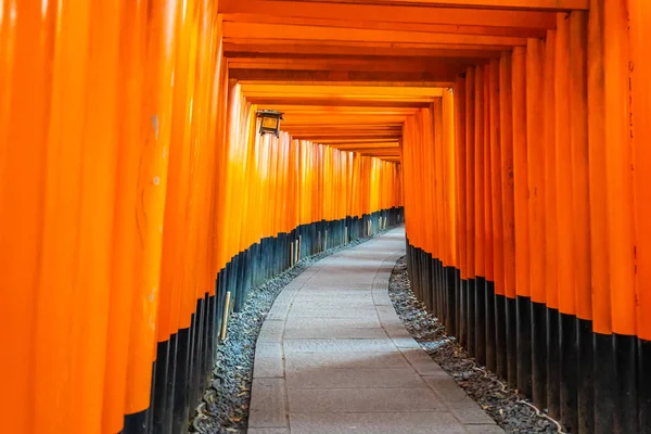 Vackra Fushimi Inari Shrine Templet Kyoto Japan — Stockfoto
