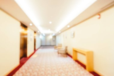 Arka plan için soyut bulanık otel ve lobi iç mimarisi