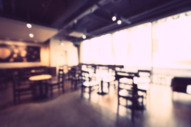 Soyut bulanıklık ve ufuk restoran ve kafe Cafe iç arka planı için