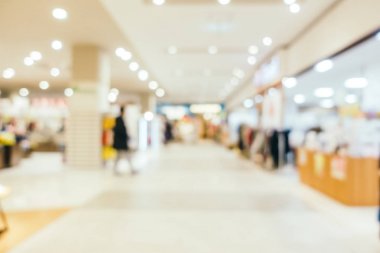 Arkaplan için mağaza içi soyut bulanıklık ve odaklanmış alışveriş merkezi