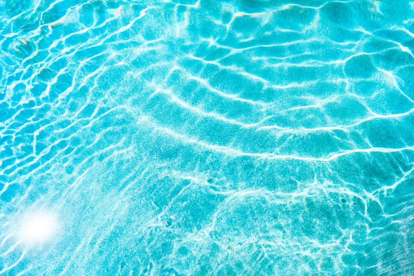 Abstract Pool Water Surface Background Sun Light Reflection Text Copy — Stock Photo, Image