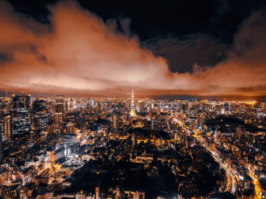 Güzel mimari ve tokyo bina cityscape