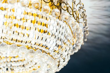 Güzel lüks kristal avize dekorasyonu iç