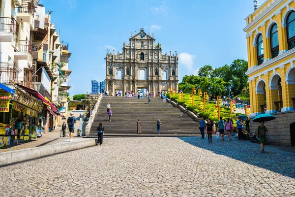 Kina, Macau - September 6 2018 - vackra gamla arkitekturen bui — Stockfoto