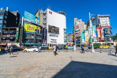 Taipei, Tayvan 30 Kasım 2018: Ximending piyasasıdır popula