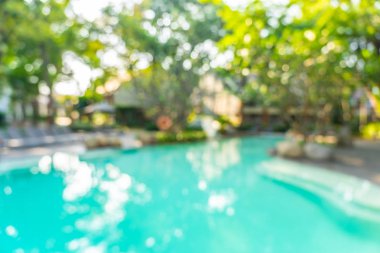 Soyut bulanıklık ve defokus açık yüzme havuzu