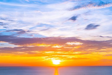 SUNR 'de deniz plajının güzel açık tropikal doğa manzara