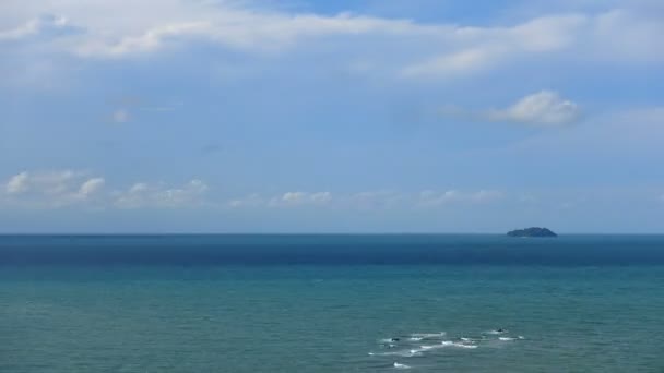 Imágenes Tranquilas Hermoso Mar Ondulado — Vídeos de Stock