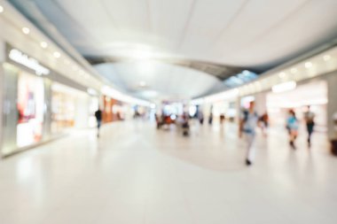 Soyut bulanıklık ve ufuk Havaalanı terminal iç