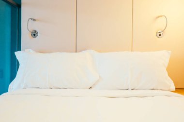 Beyaz rahat yastık Yatak Dekorasyon