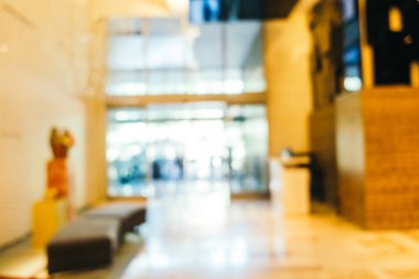 Soyut bulanıklık ve ufuk otel lobisinde