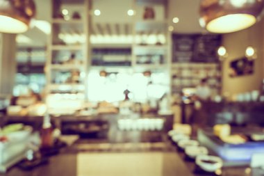 Soyut bulanıklık ve ufuk Restoran açık büfe ve kahve dükkanı ca