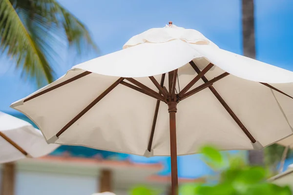 Close up umbrella outdoor decoration