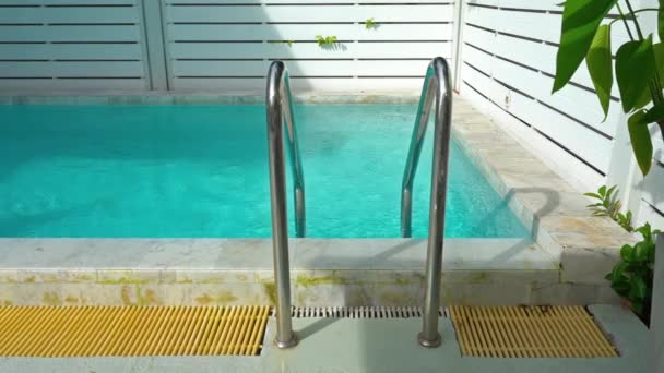 Imágenes Escénicas Piscina Complejo — Vídeos de Stock