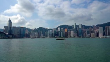 Modern megalopolis Asya şehrinin manzaralı görüntüleri