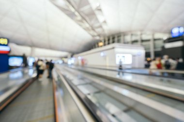 Soyut bulanıklık ve ufuk Havaalanı terminal iç