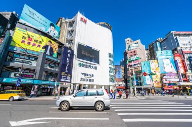 Taipei, Tayvan 30 Kasım 2018: Ximending piyasasıdır popula