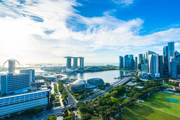 Singapur dış cityscape bina güzel mimari — Stok fotoğraf