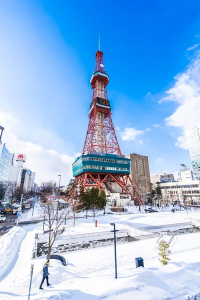 Sapporo Hokkaido, Japão - 2 de fevereiro de 2019 Bela arquitetura — Fotografia de Stock