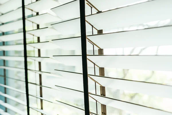 Beautiful blinds window decoration interior of room — Stock Photo, Image