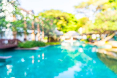 Soyut bulanıklık ve defokus açık yüzme havuzu
