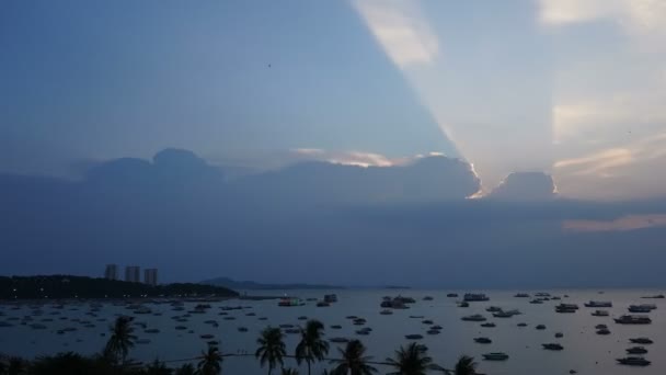 Imágenes Tranquilas Hermoso Mar Ondulado — Vídeo de stock