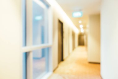 Soyut bulanıklık ve ufuk otel lobisinde